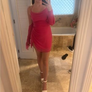 Shein pink mini dress worn ONCE